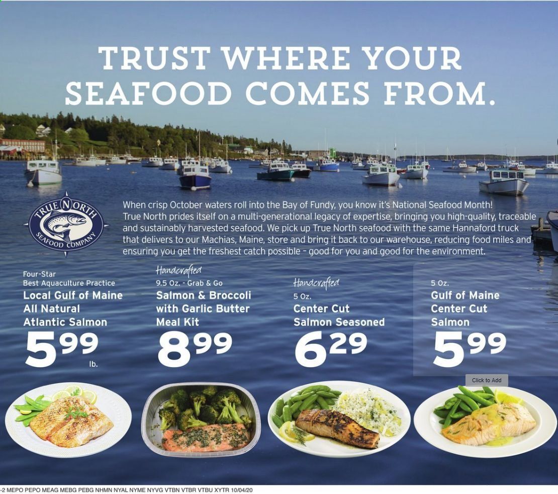 Hannaford (VT) Weekly Ad Flyer October 4 to October 10