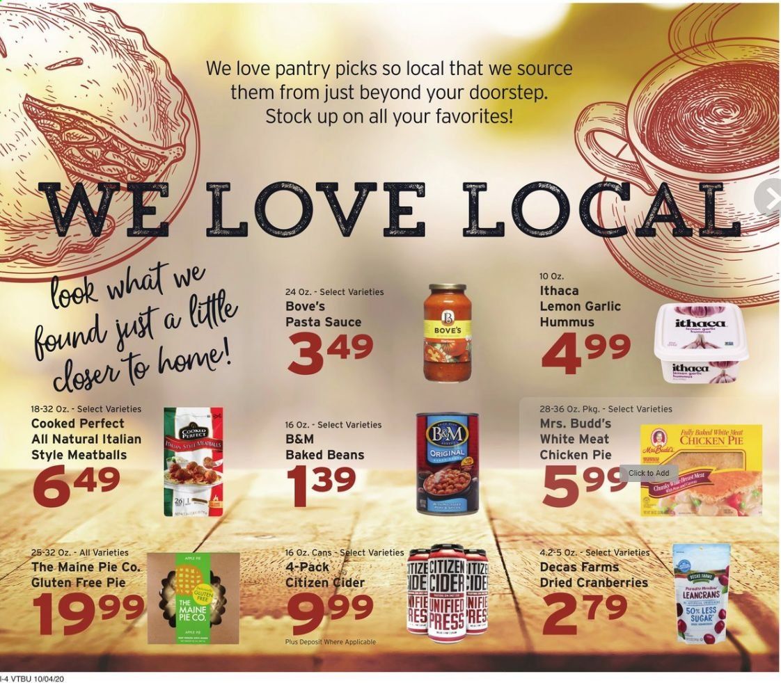Hannaford (VT) Weekly Ad Flyer October 4 to October 10