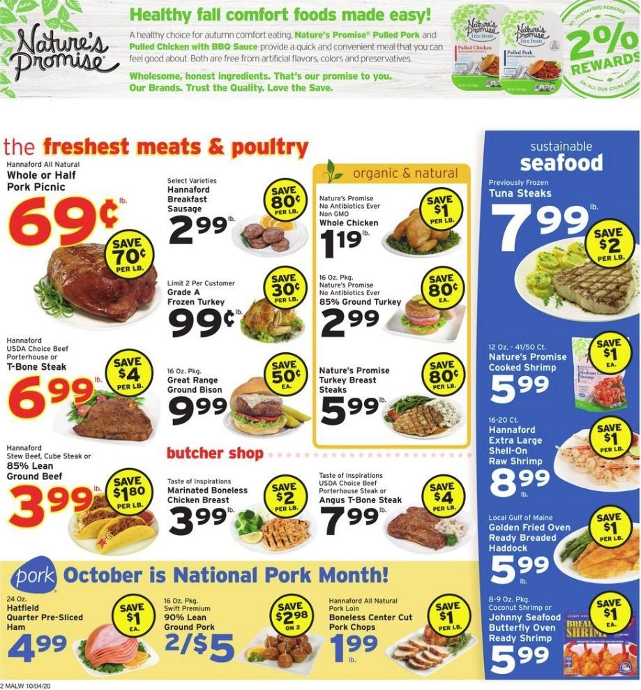 Hannaford (MA) Weekly Ad Flyer October 4 to October 10