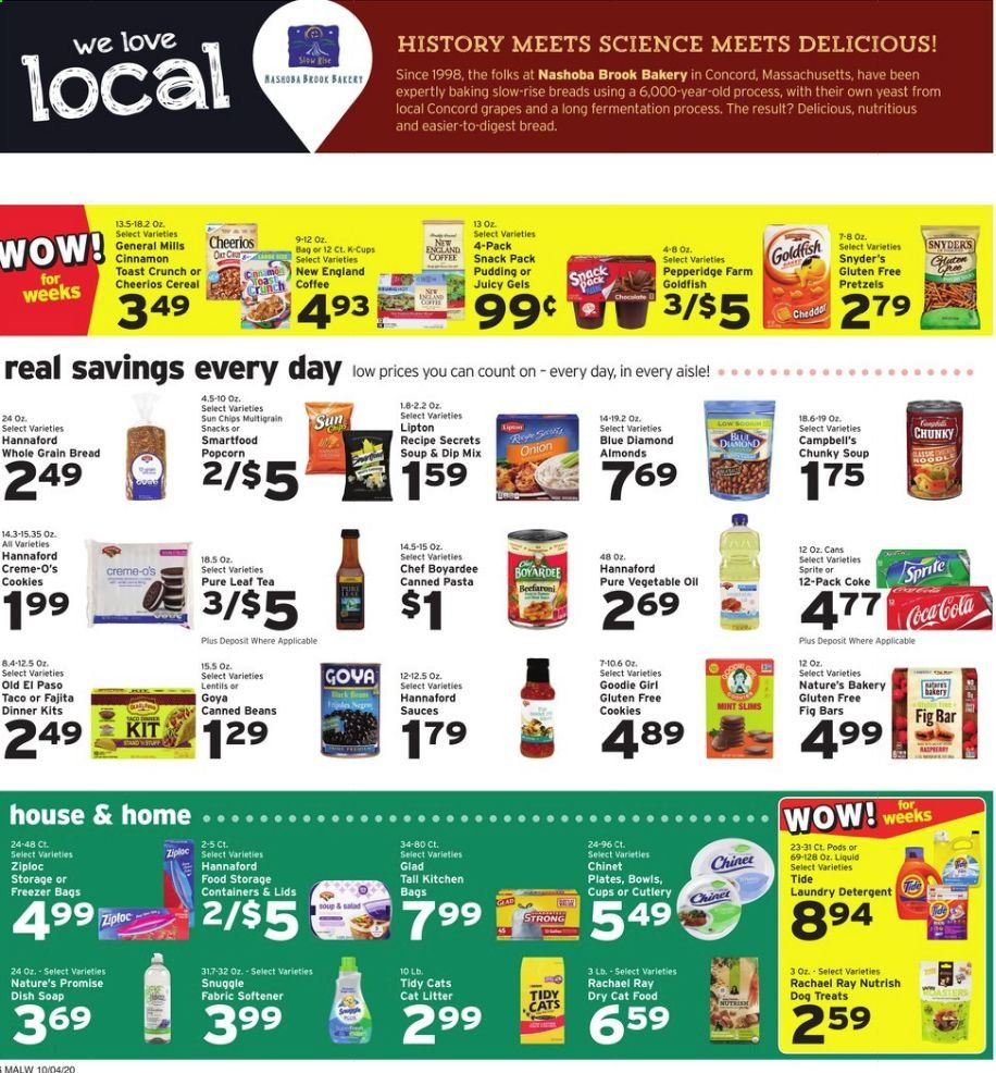 Hannaford (MA) Weekly Ad Flyer October 4 to October 10
