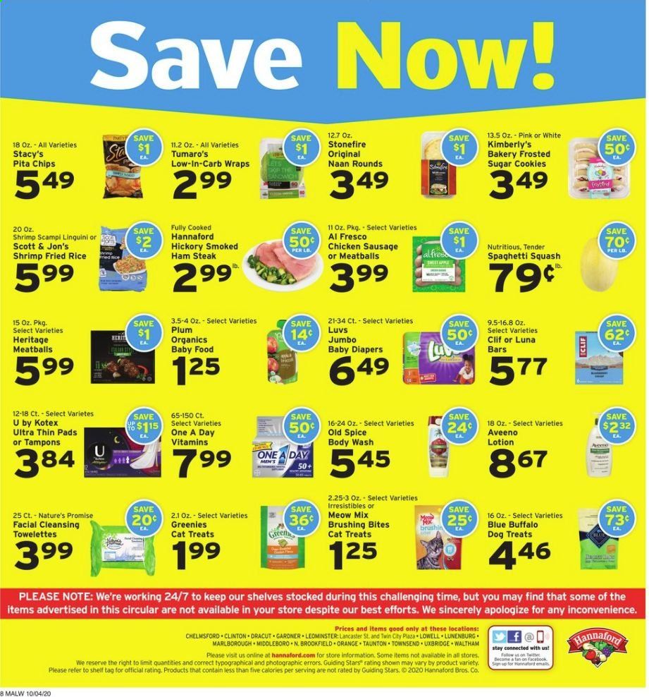 Hannaford (MA) Weekly Ad Flyer October 4 to October 10