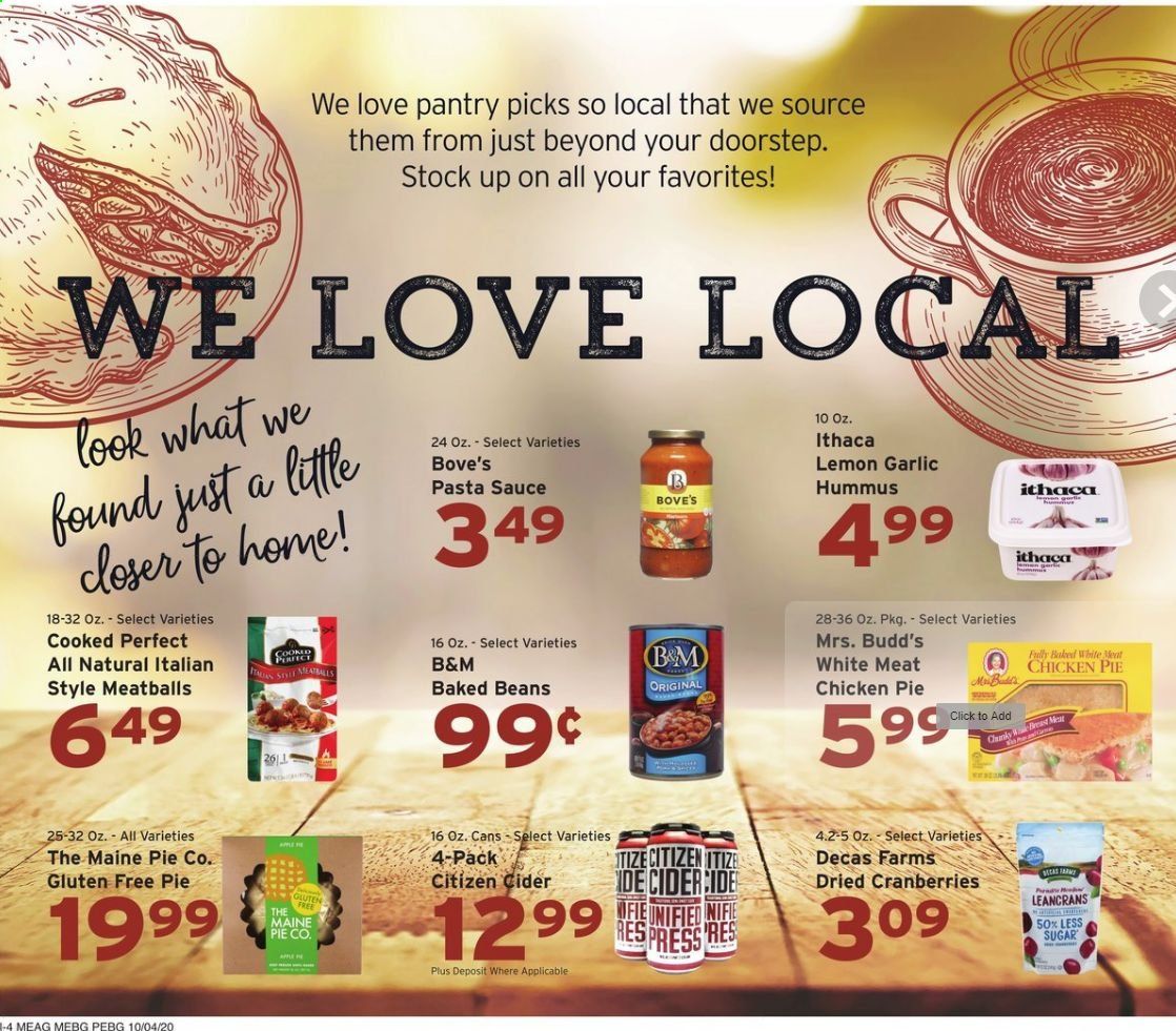 Hannaford (ME) Weekly Ad Flyer October 4 to October 10