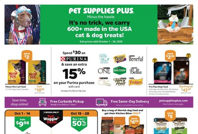 Pet Supplies Plus Weekly Ad Flyer October 1 to October 28