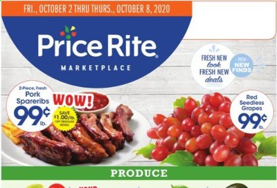 Price Rite Weekly Ad Flyer October 2 to October 8