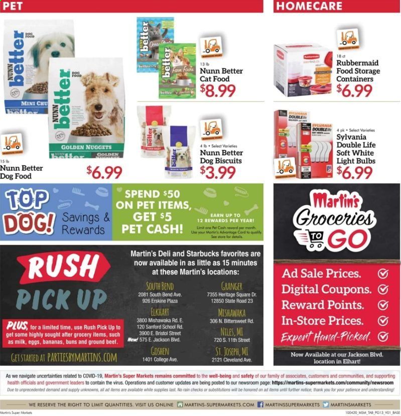 Martin’s Weekly Ad Flyer October 4 to October 10