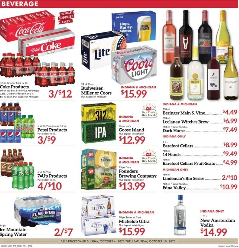 Martin’s Weekly Ad Flyer October 4 to October 10