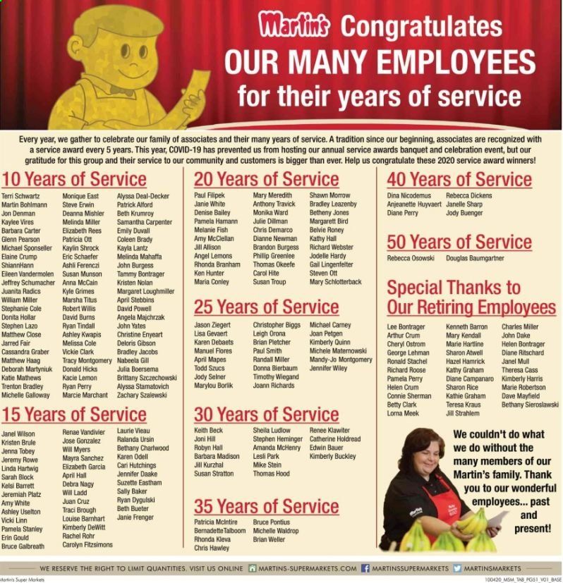 Martin’s Weekly Ad Flyer October 4 to October 10