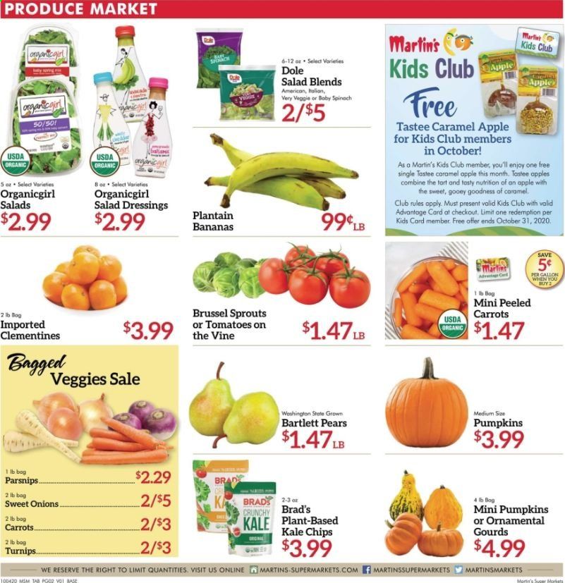 Martin’s Weekly Ad Flyer October 4 to October 10