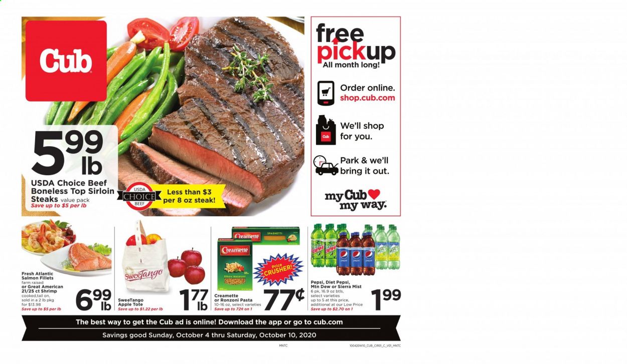Cub Foods Weekly Ad Flyer October 4 to October 10