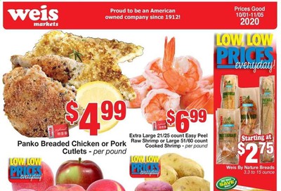 Weis Weekly Ad Flyer October 1 to November 5