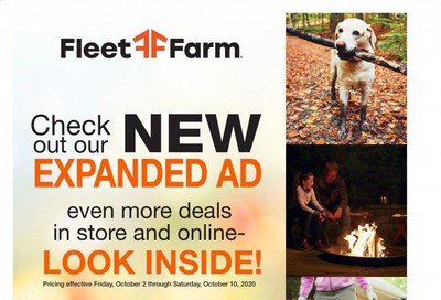 Fleet Farm Weekly Ad Flyer October 2 to October 10