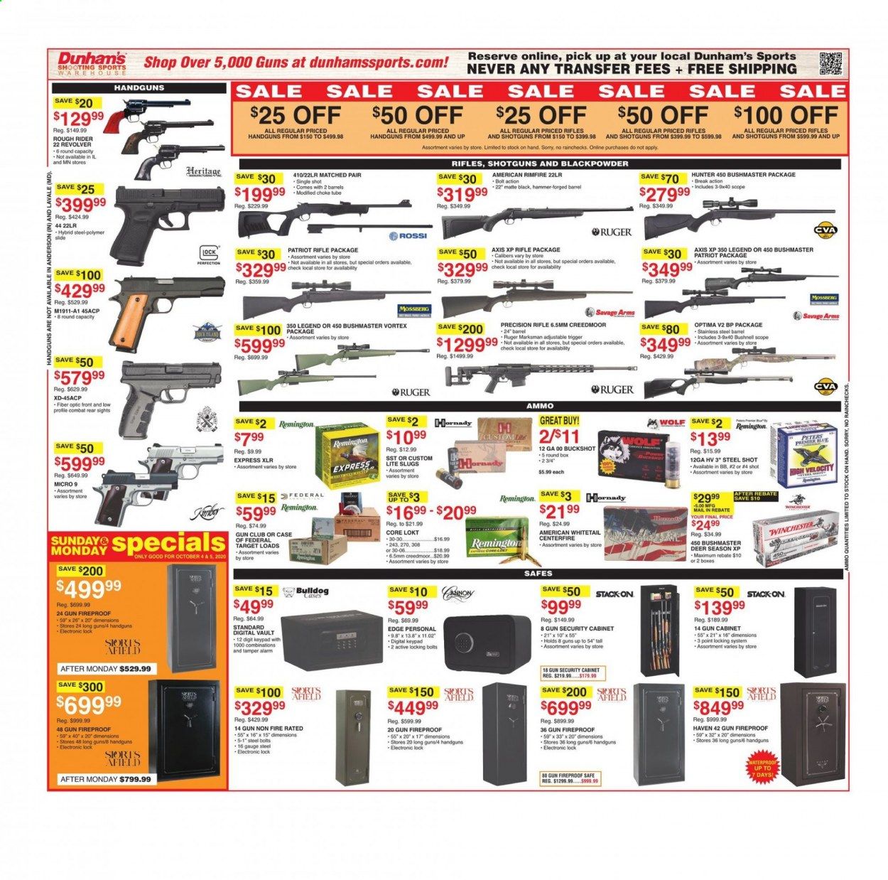 Dunham's Sports Weekly Ad Flyer October 3 to October 8
