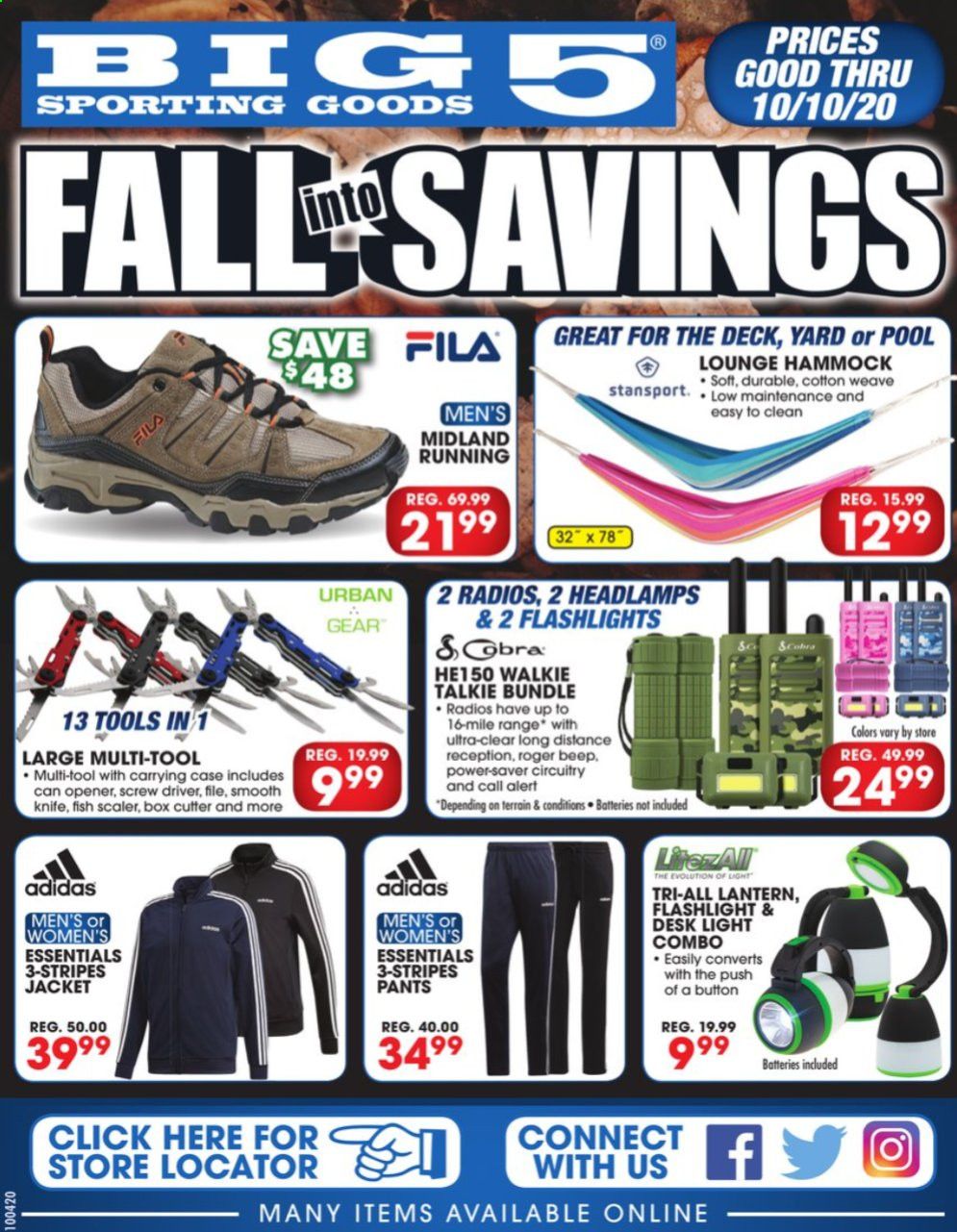 Big 5 Weekly Ad Flyer October 4 to October 10