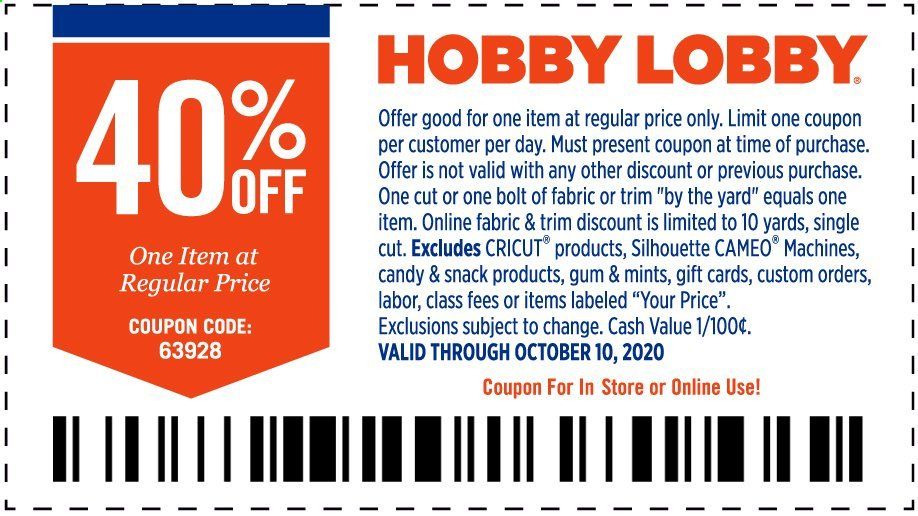 Hobby Lobby Weekly Ad Flyer October 4 to October 10
