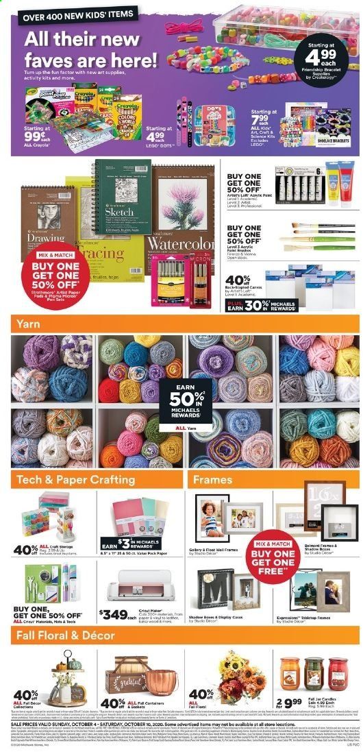 Michaels Weekly Ad Flyer October 4 to October 10