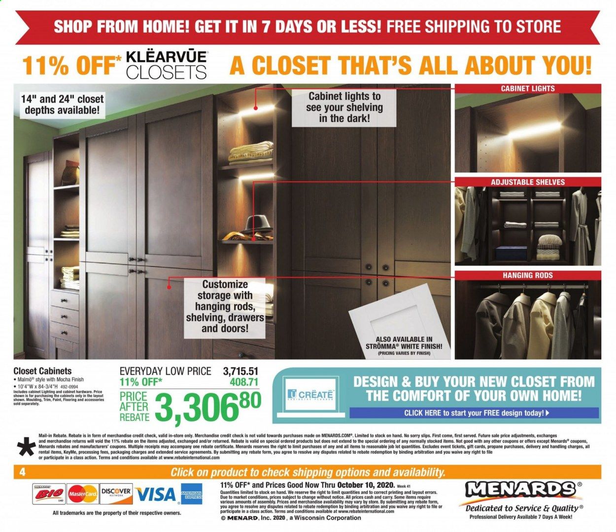 Menards Weekly Ad Flyer October 4 to October 10