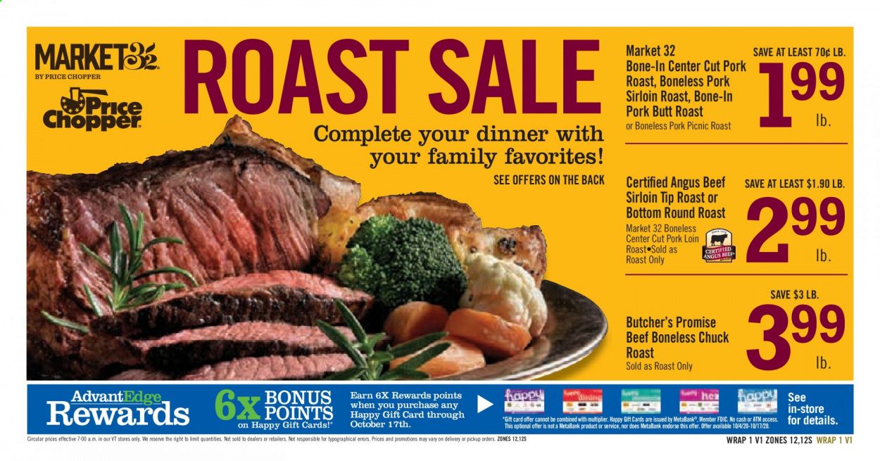 Price Chopper (VT) Weekly Ad Flyer October 4 to October 11