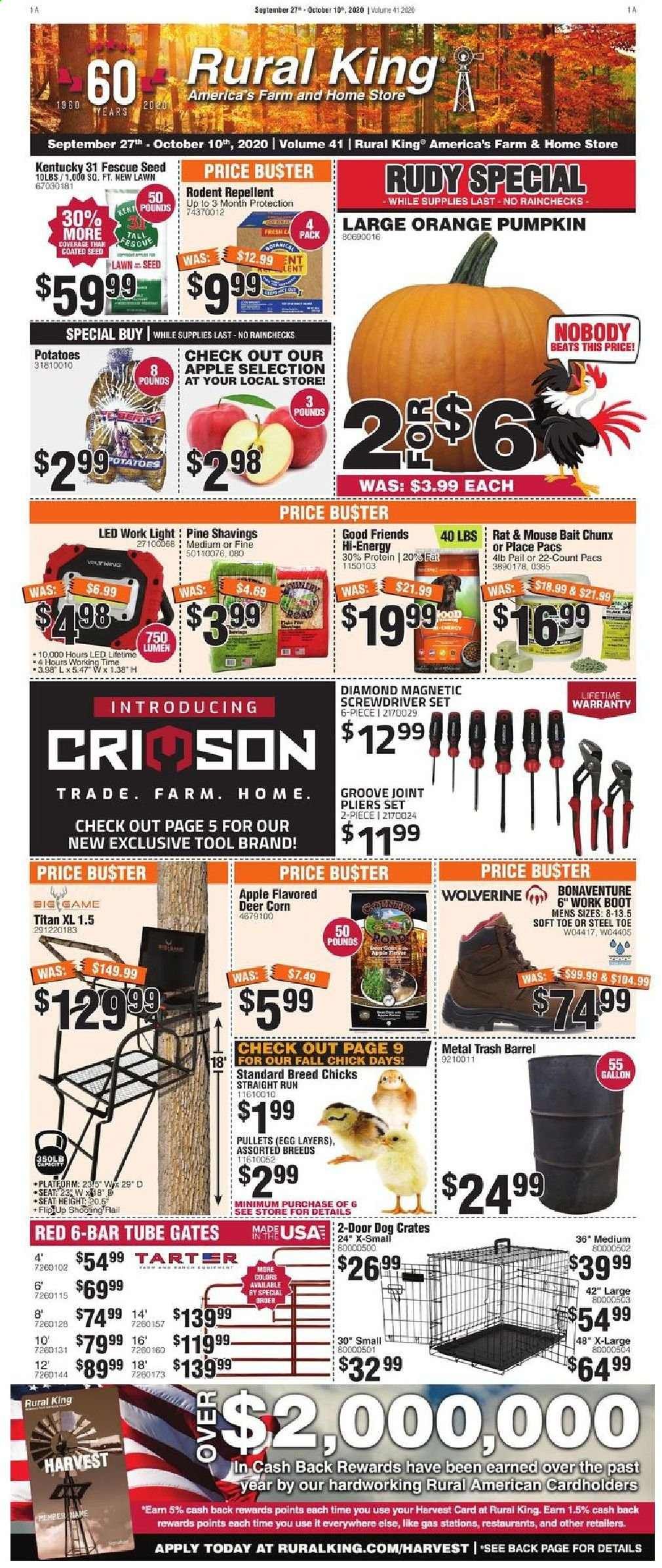 Rural King Weekly Ad Flyer September 27 to October 10