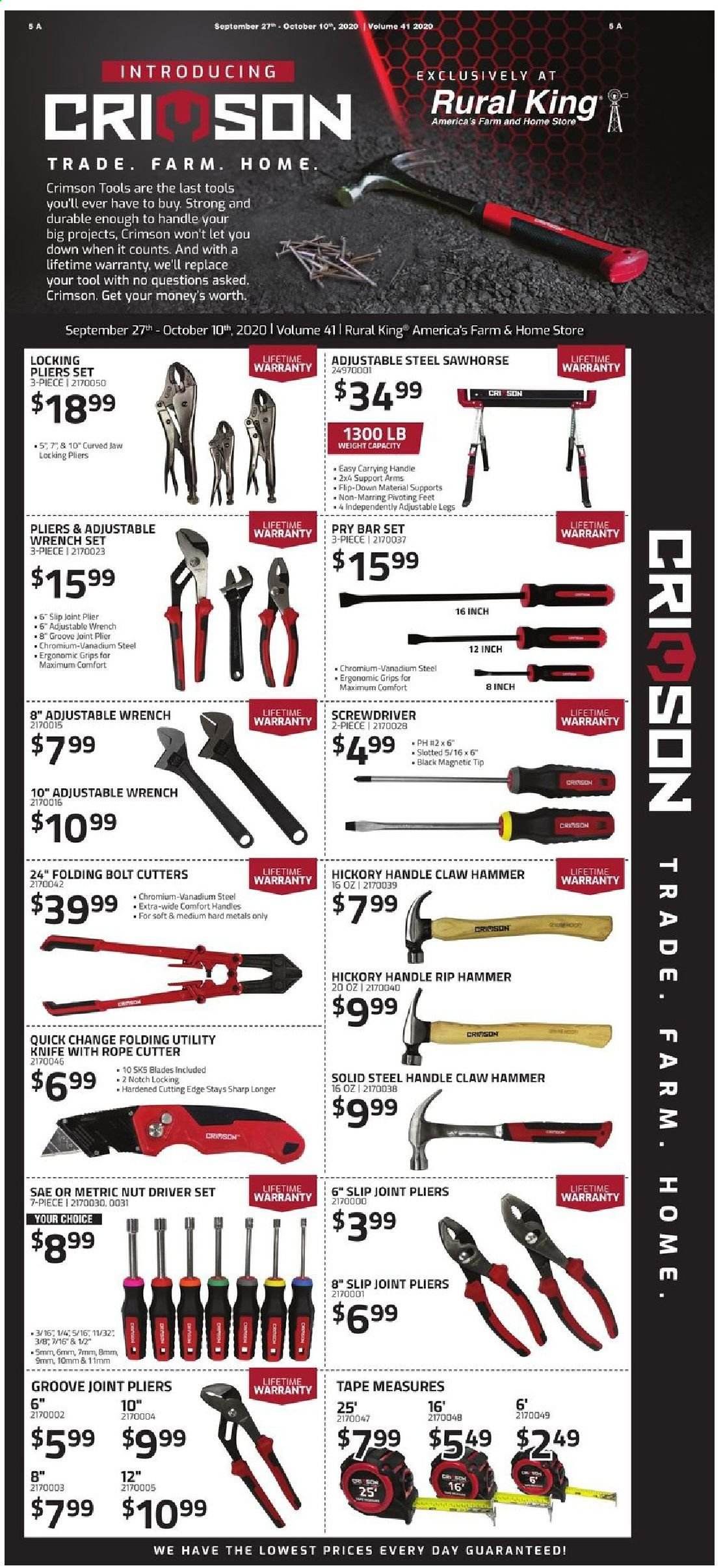 Rural King Weekly Ad Flyer September 27 to October 10
