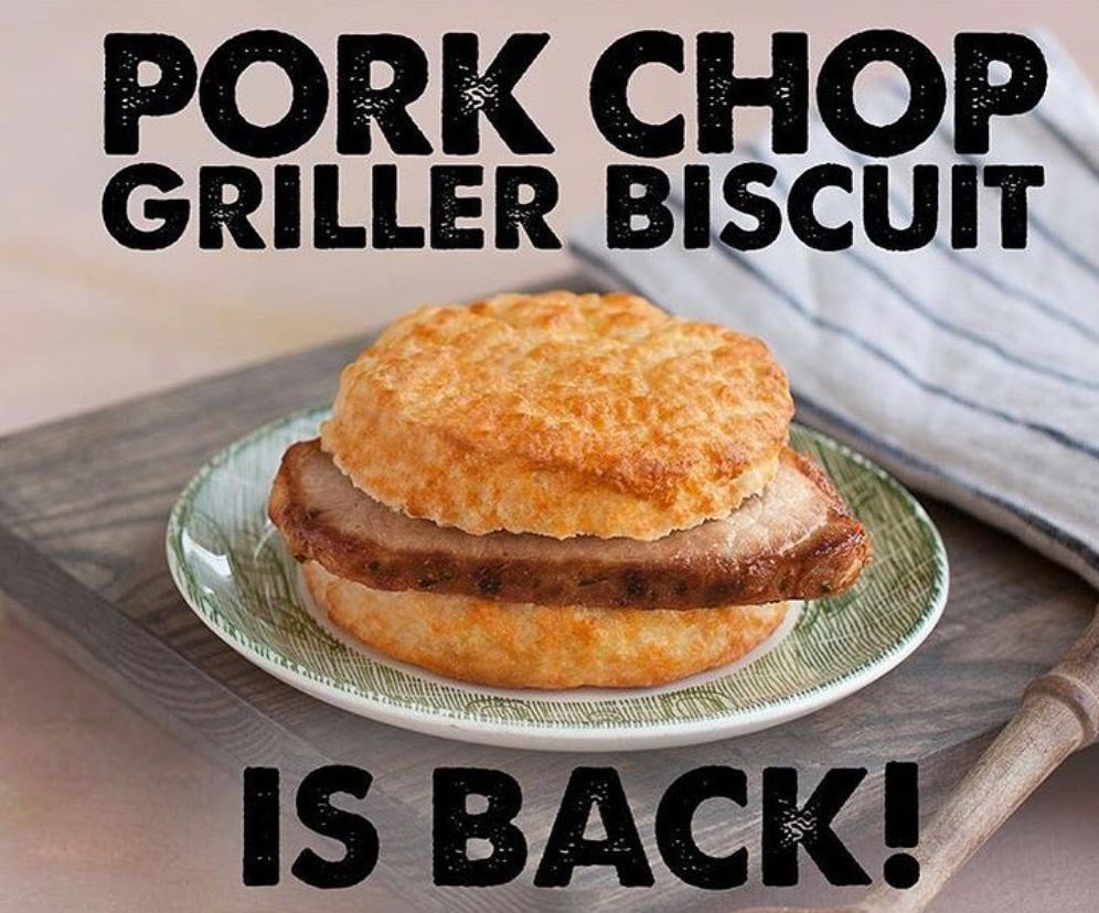 Pork Chop Griller Biscuit Returns for a Limited Time Only at Bojangles Pork Chop Griller Biscuit Returns for a Limited Time Only at Bojangles