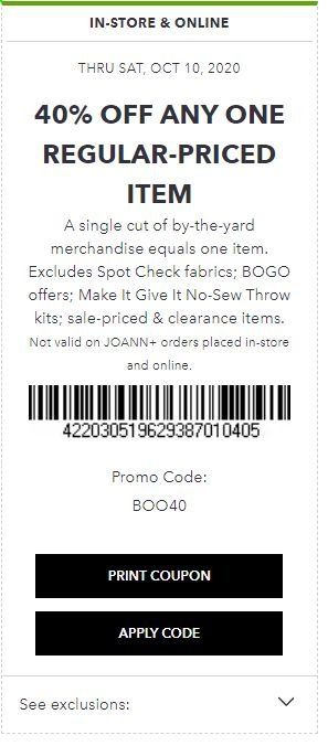 JOANN Weekly Ad Flyer October 4 to October 10