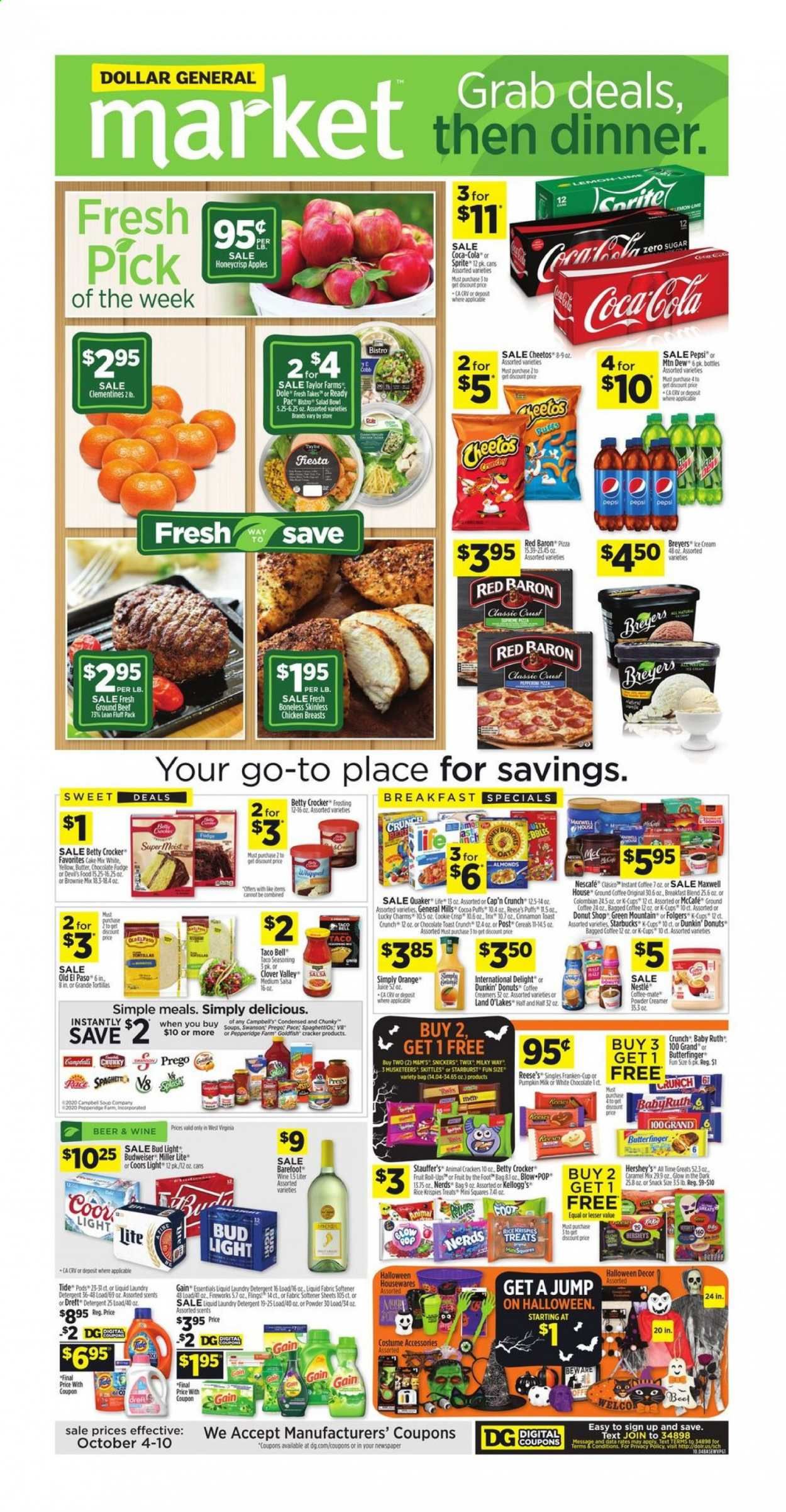 Dollar General (WV) Weekly Ad Flyer October 4 to October 10