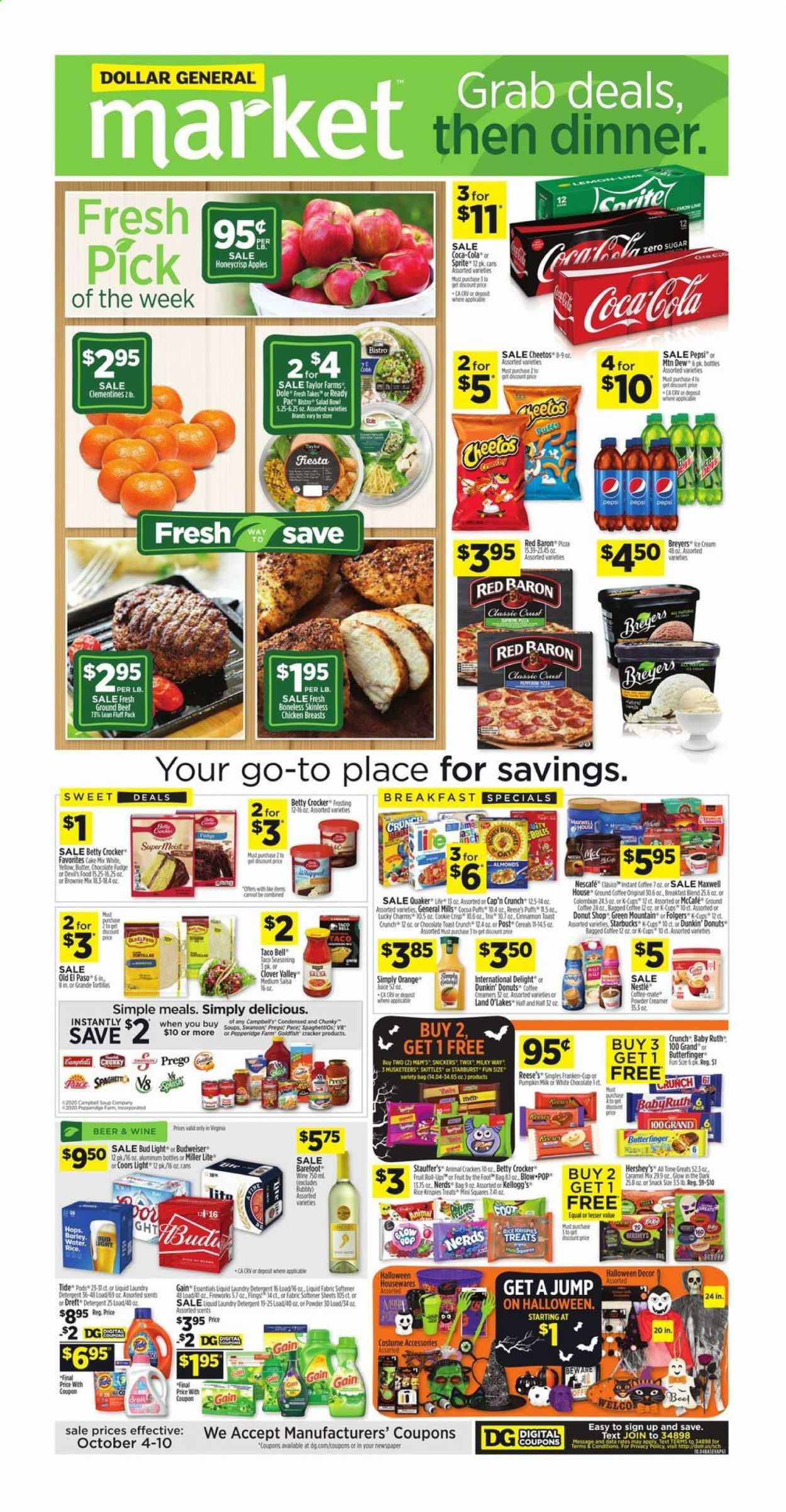Dollar General (VA) Weekly Ad Flyer October 4 to October 10