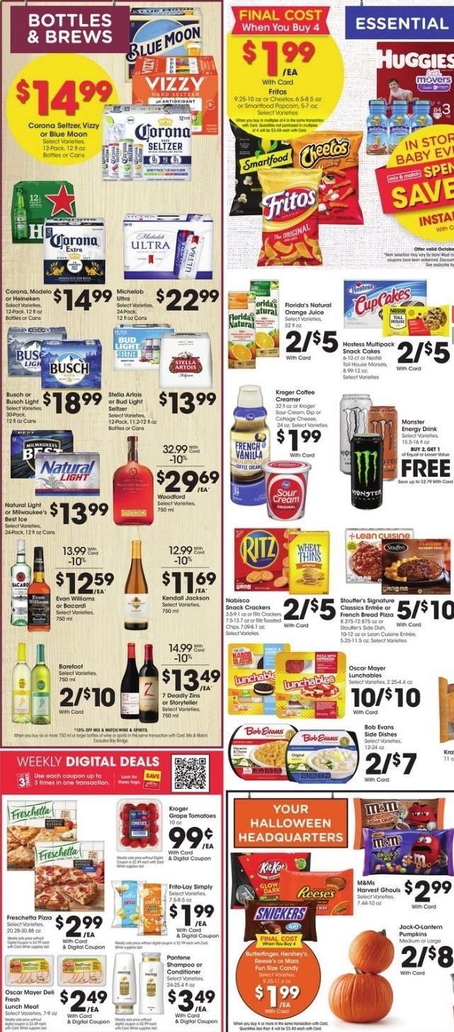 Baker's Weekly Ad Flyer October 7 to October 13
