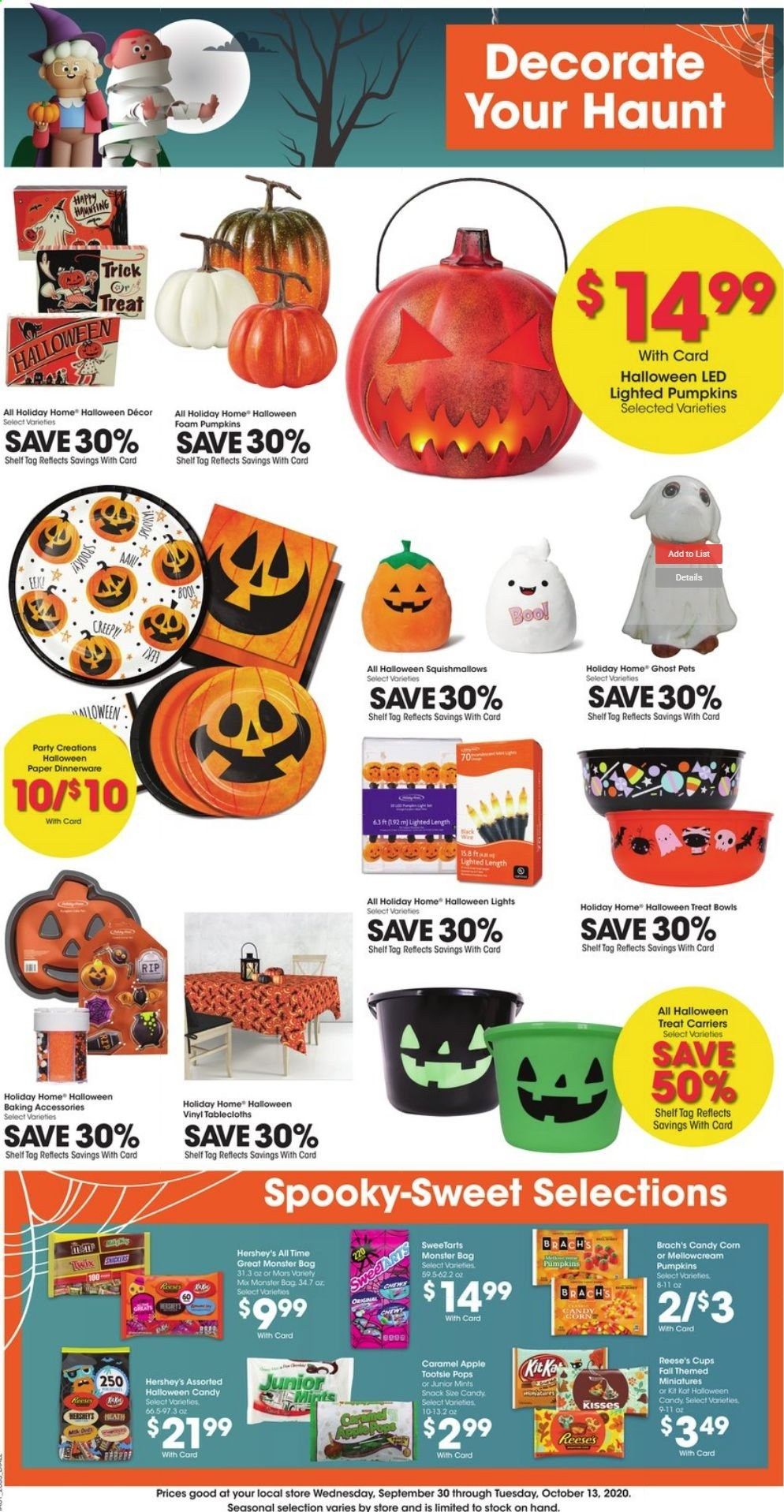 Baker's Weekly Ad Flyer October 7 to October 13