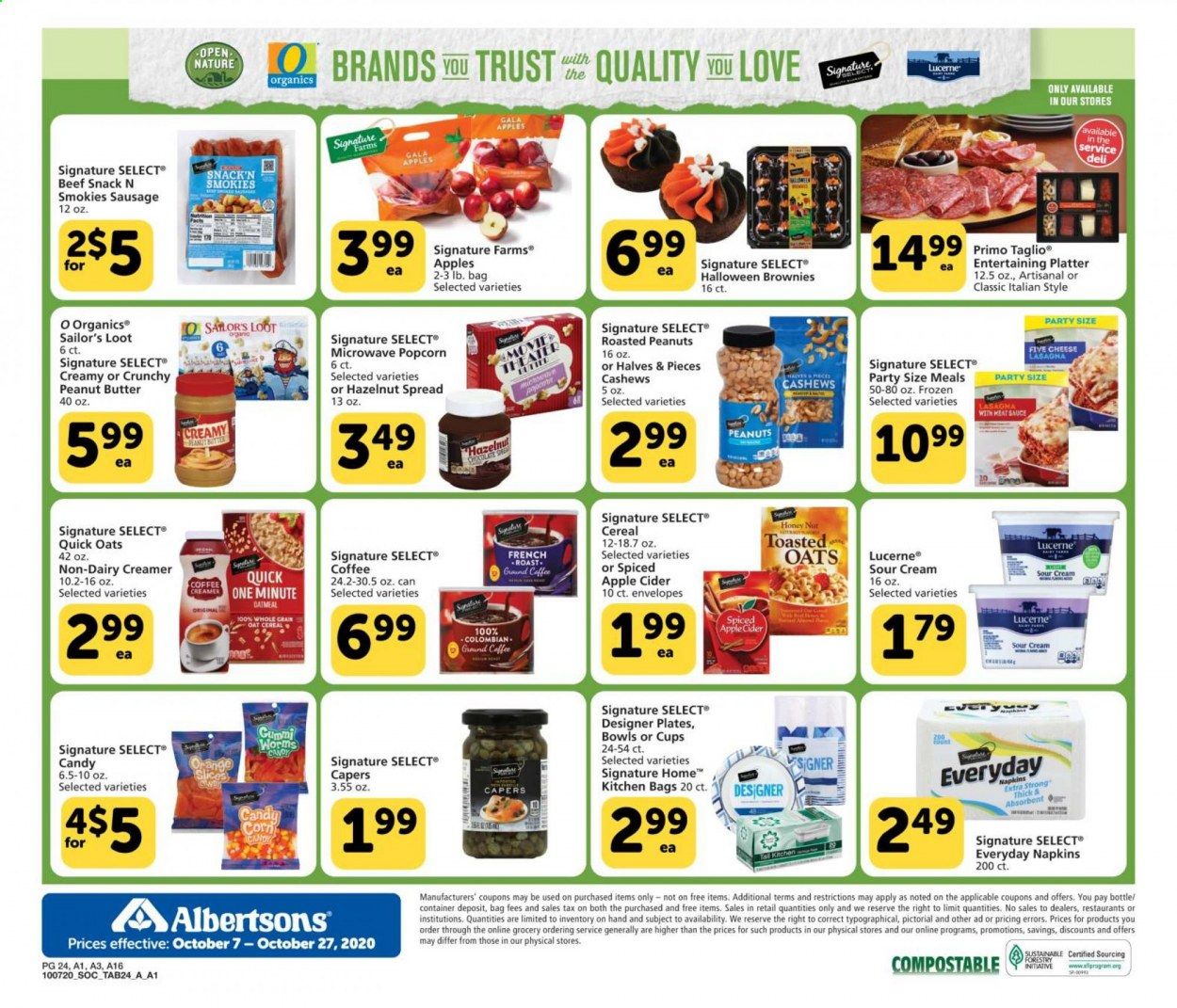 Albertsons Weekly Ad Flyer October 7 to October 27