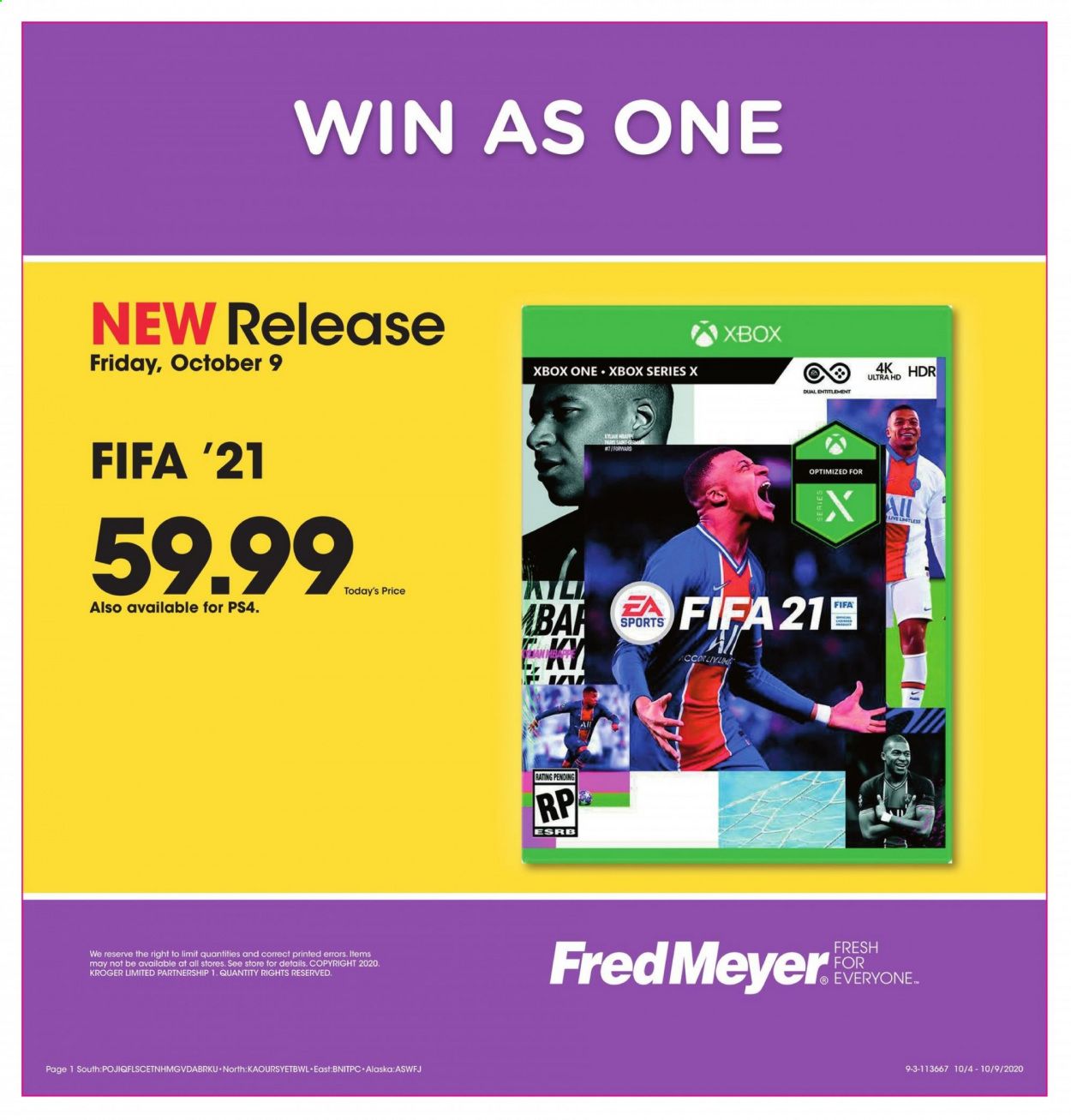 Fred Meyer Weekly Ad Flyer October 4 to October 9