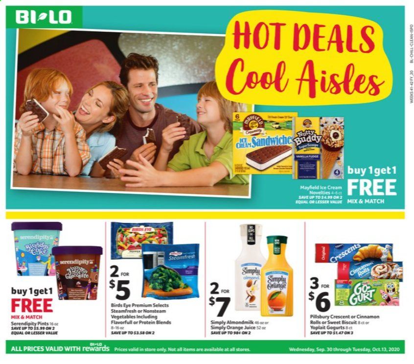 BI-LO Weekly Ad Flyer September 30 to October 13