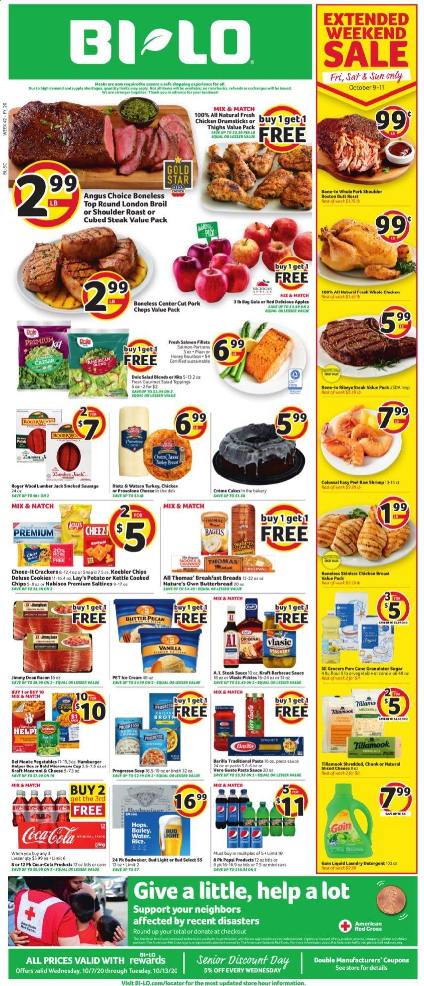 BI-LO Weekly Ad Flyer October 7 to October 13