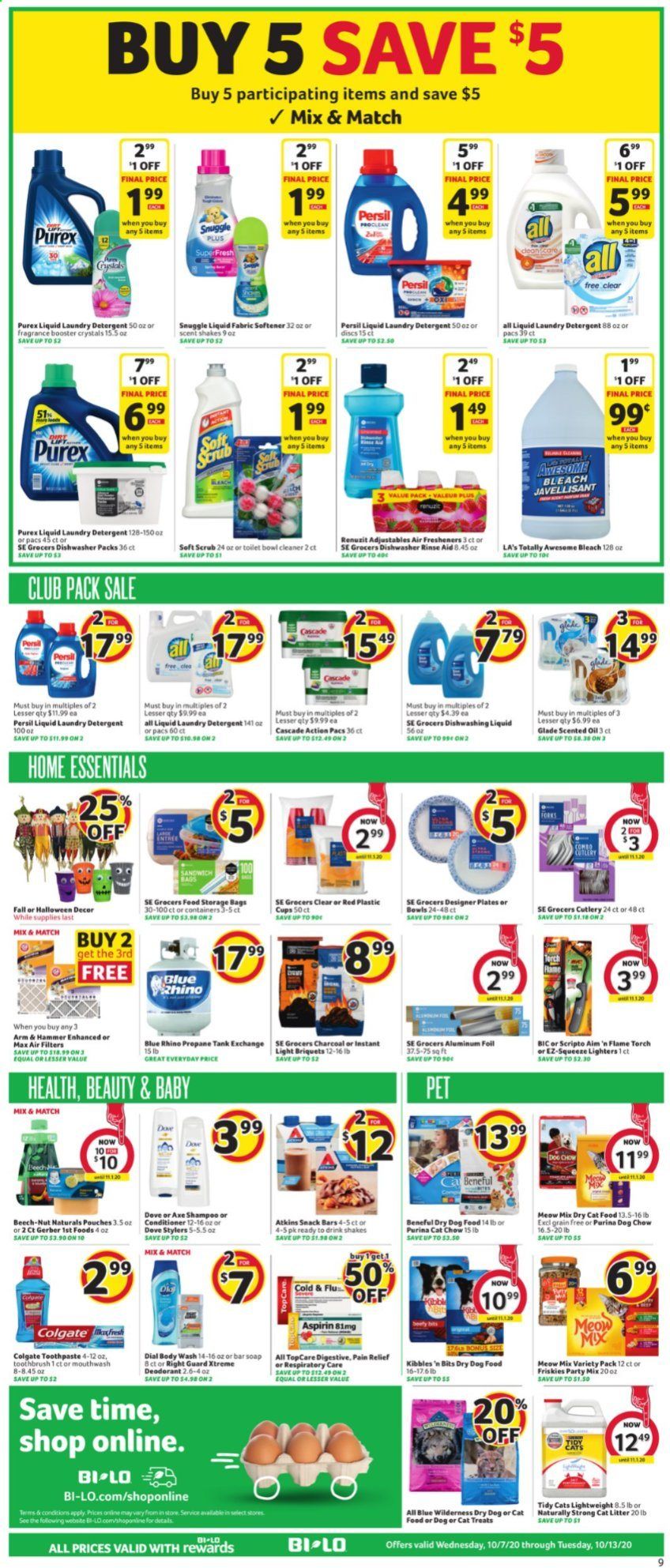 BI-LO Weekly Ad Flyer October 7 to October 13