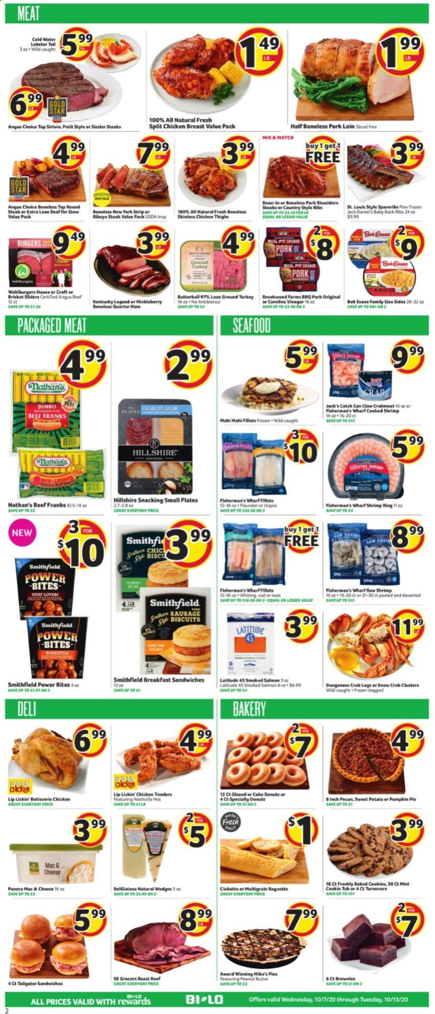 BI-LO Weekly Ad Flyer October 7 to October 13