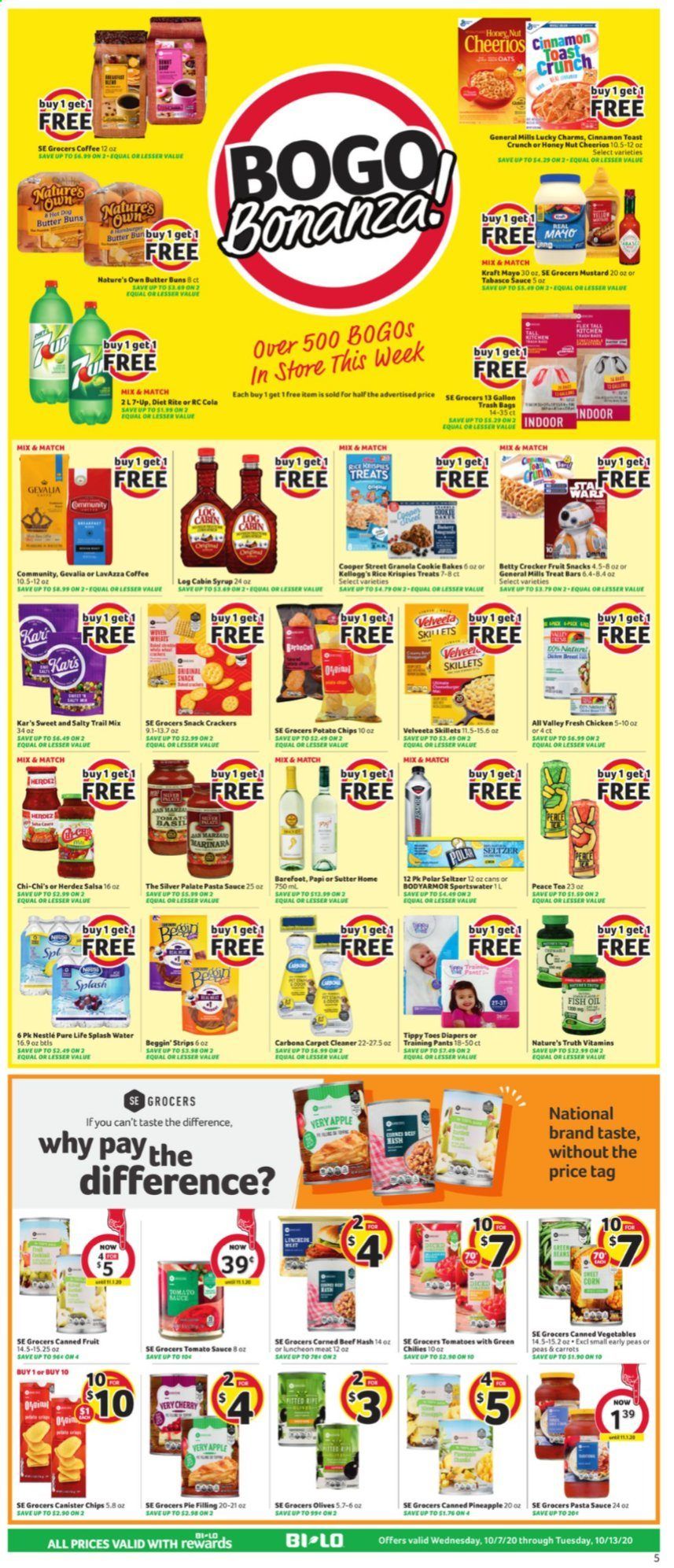BI-LO Weekly Ad Flyer October 7 to October 13