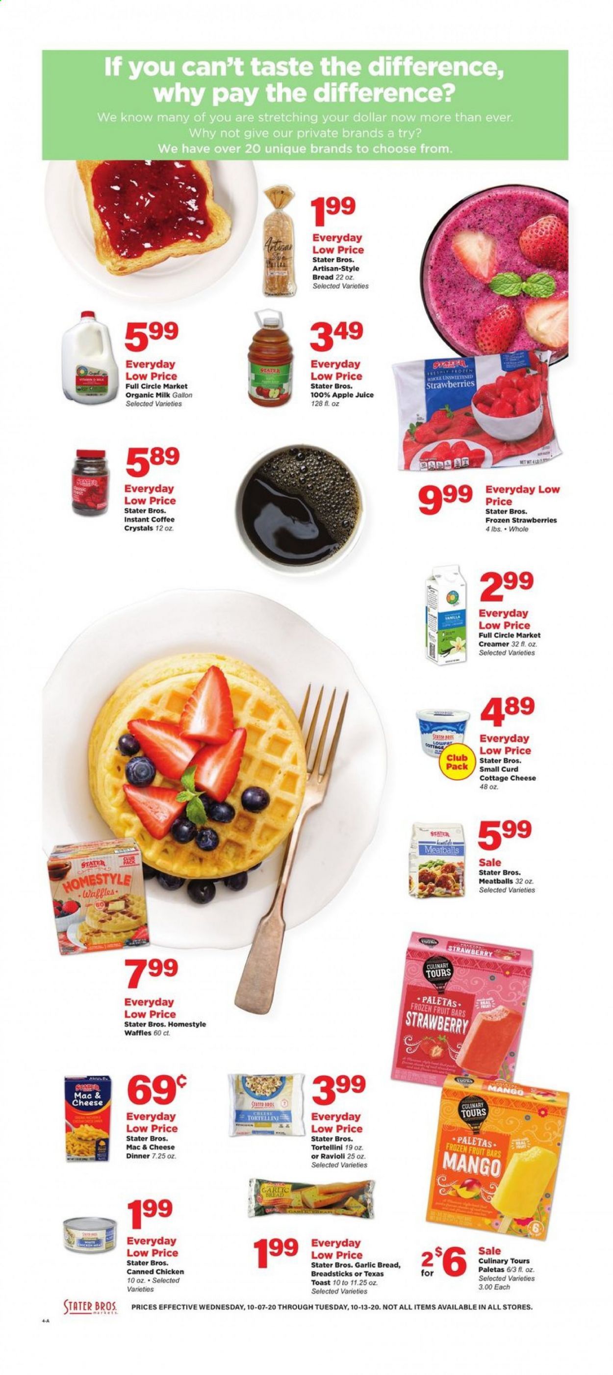 Stater Bros. Weekly Ad Flyer October 7 to October 13