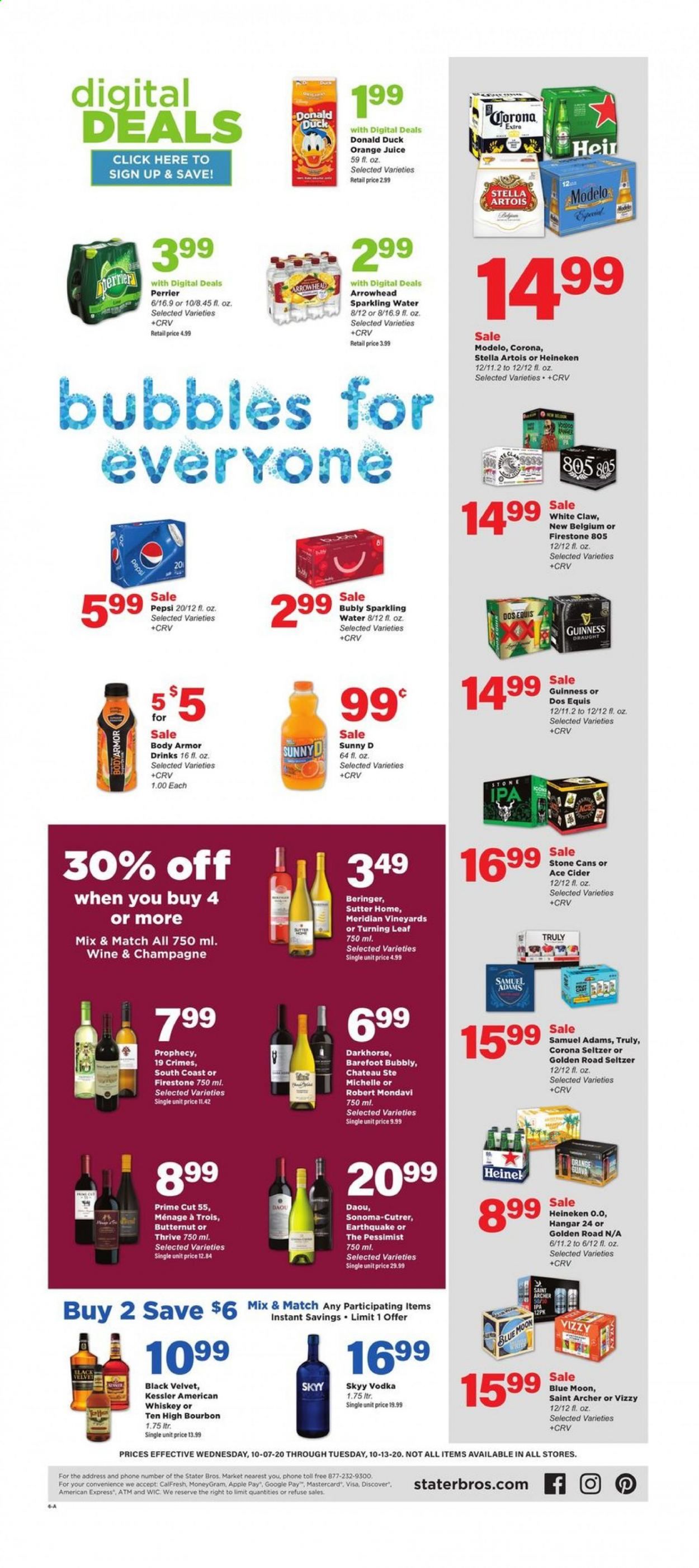 Stater Bros. Weekly Ad Flyer October 7 to October 13