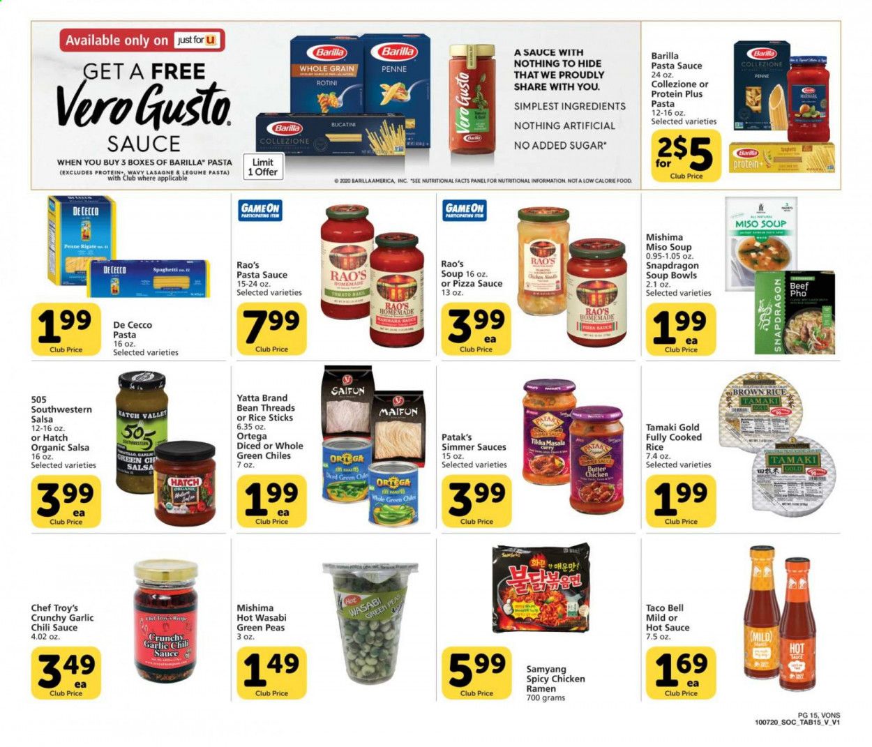 Vons Weekly Ad Flyer October 7 to October 27