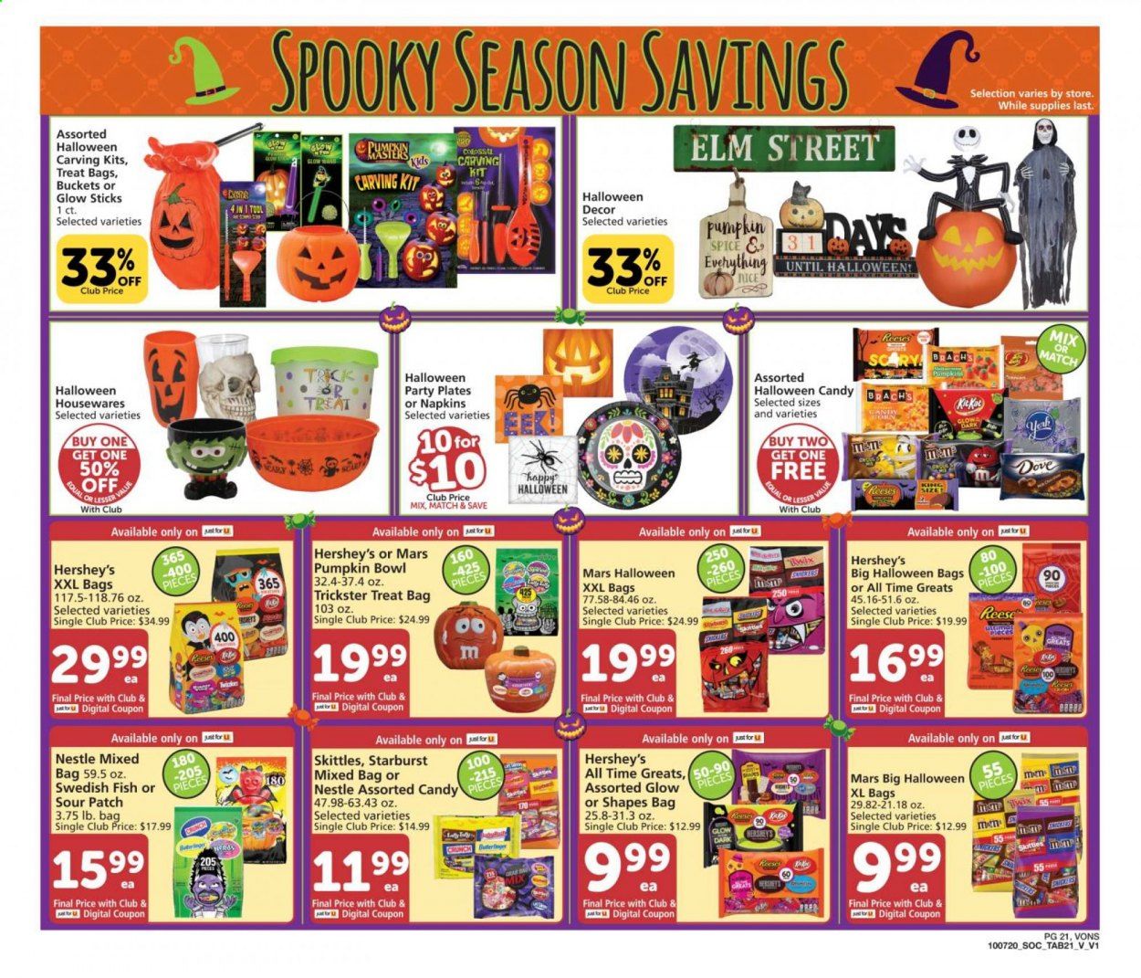 Vons Weekly Ad Flyer October 7 to October 27