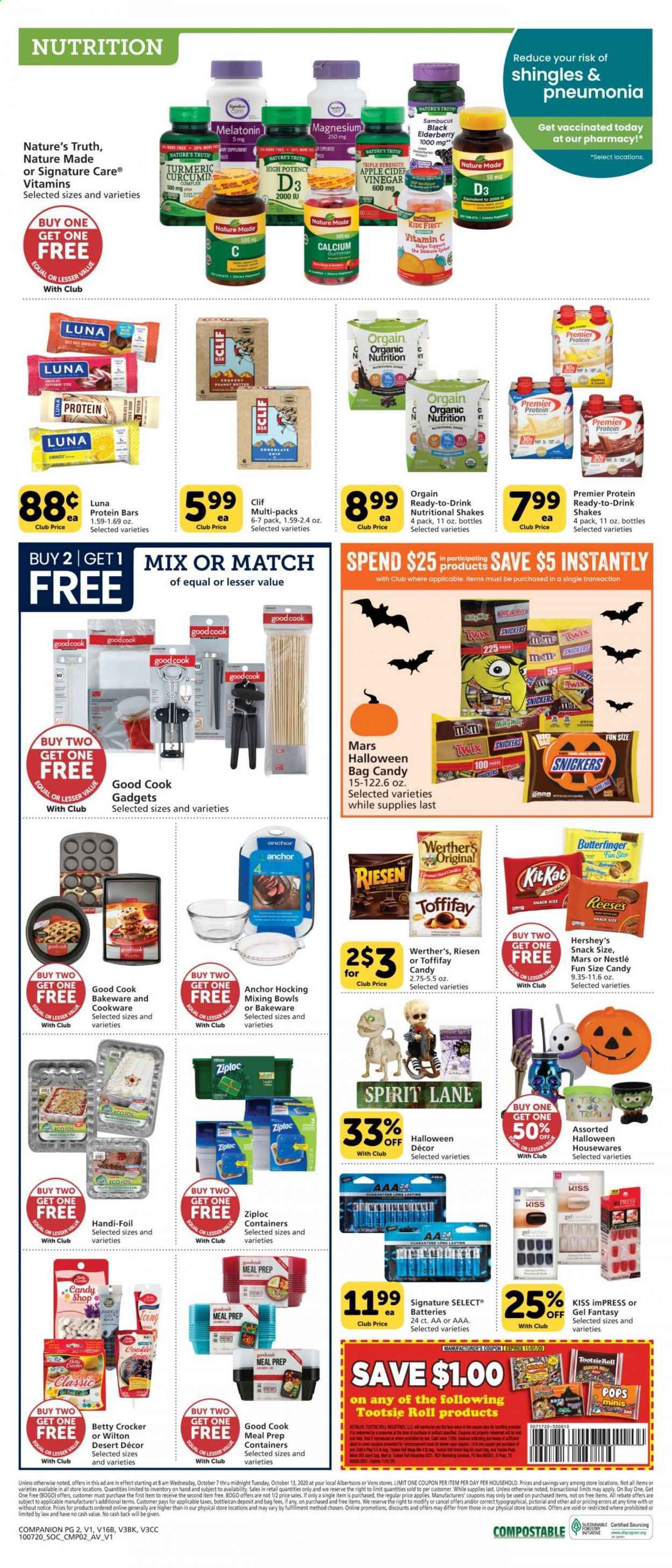 Vons Weekly Ad Flyer October 7 to October 13