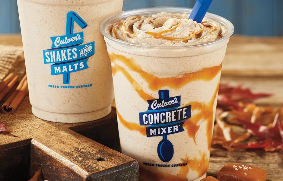 Salted Caramel Pumpkin Concrete Mixers and Pumpkin Spice Shakes Make a Seasonal Return to Culver's Salted Caramel Pumpkin Concrete Mixers and Pumpkin Spice Shakes Make a Seasonal Return to Culver's