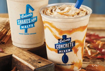 Salted Caramel Pumpkin Concrete Mixers and Pumpkin Spice Shakes Make a Seasonal Return to Culver's 