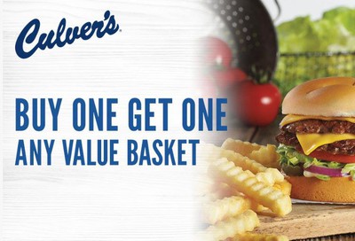 Buy One Get One Free Value Basket Coupon Available when You Sign Up for MyCulver’s Account Online (Limited Time Only)