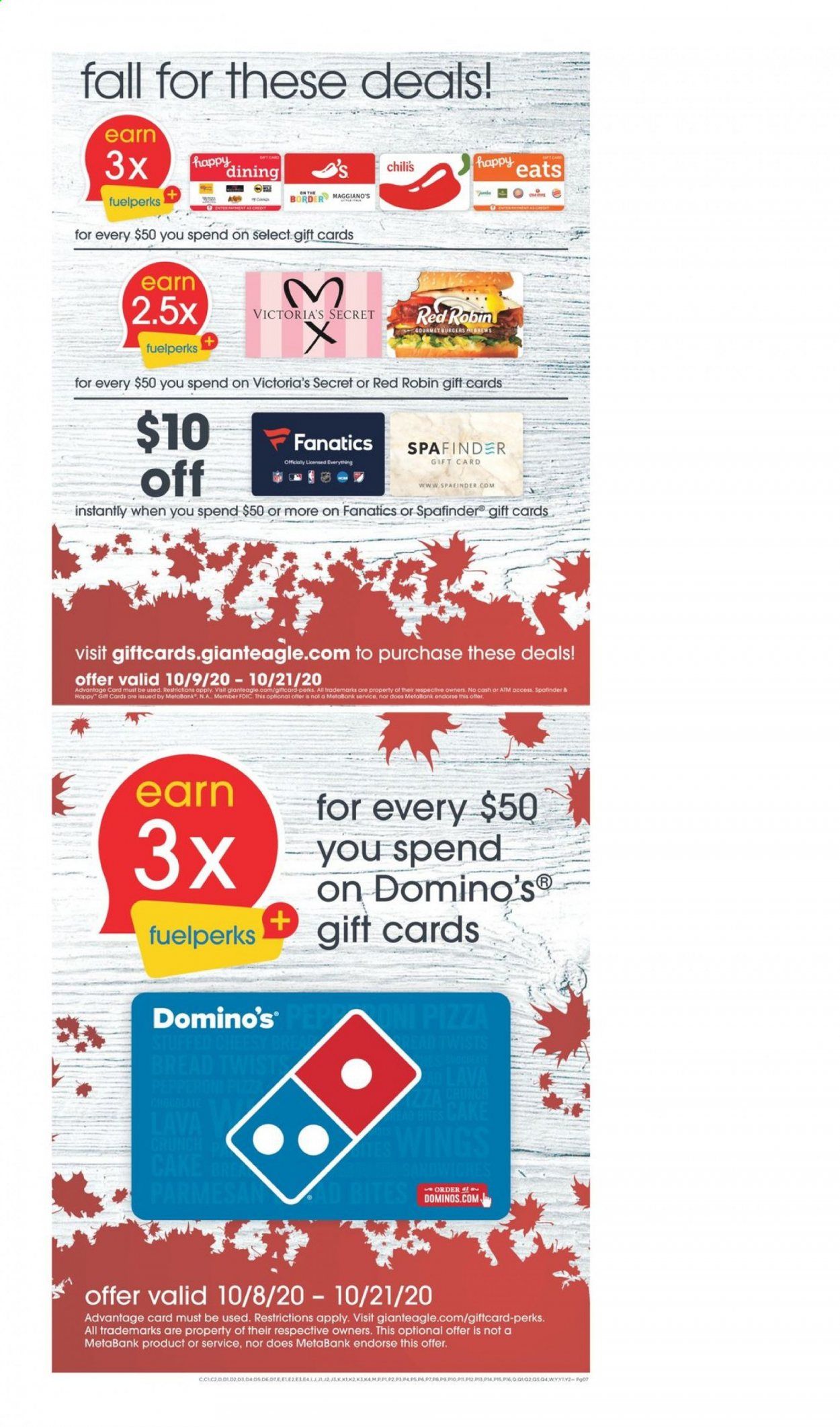 Giant Eagle Weekly Ad Flyer October 8 to October 14