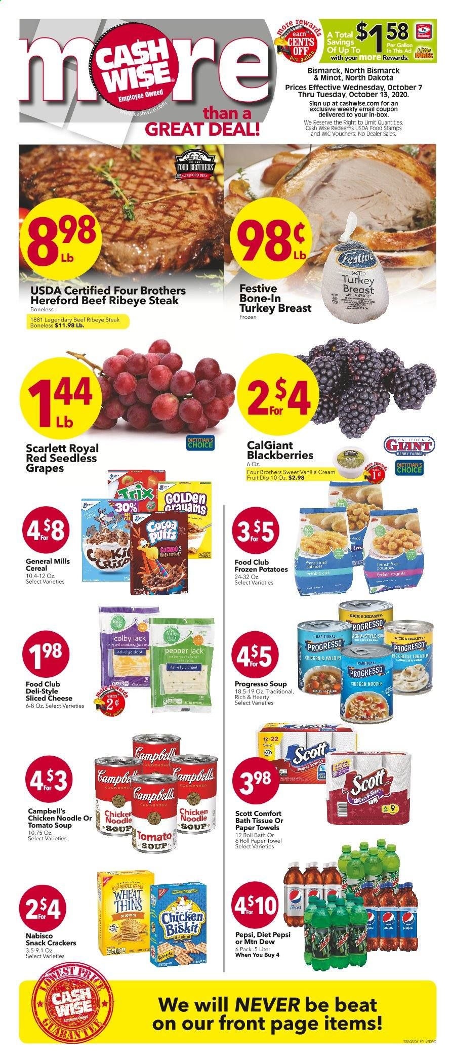 Cash Wise (MN, ND) Weekly Ad Flyer October 7 to October 13