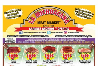 La Michoacana Meat Market Weekly Ad Flyer October 7 to October 20