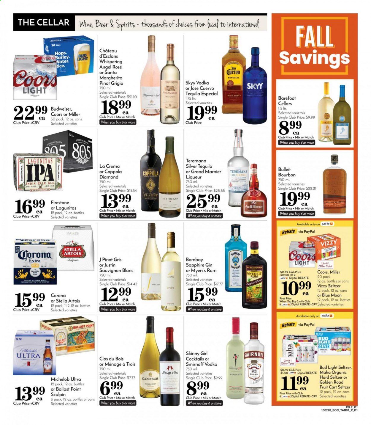 Pavilions Weekly Ad Flyer October 7 to October 13