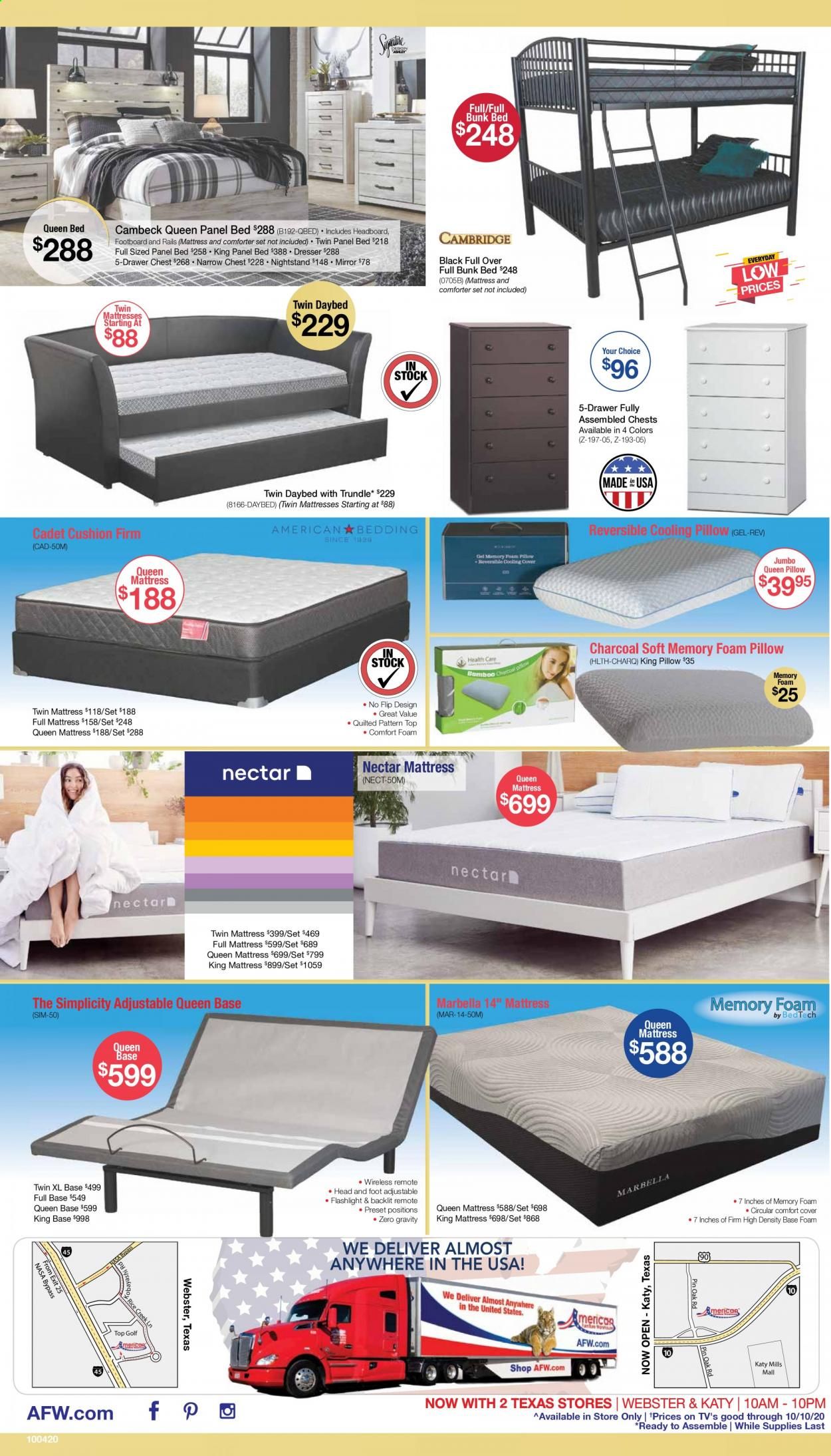 American Furniture Warehouse (TX) Weekly Ad Flyer October 4 to October 10
