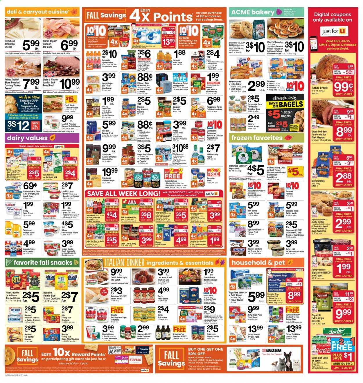 ACME Weekly Ad Flyer October 9 to October 15
